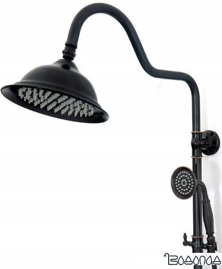 Душевая система Rea Retro REA-P2366 (черный) фото 4