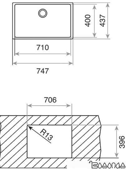 Кухонная мойка TEKA Be Linea RS15 71.40