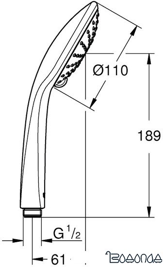 Душевая лейка Grohe Euphoria 110 Duo [27238000]