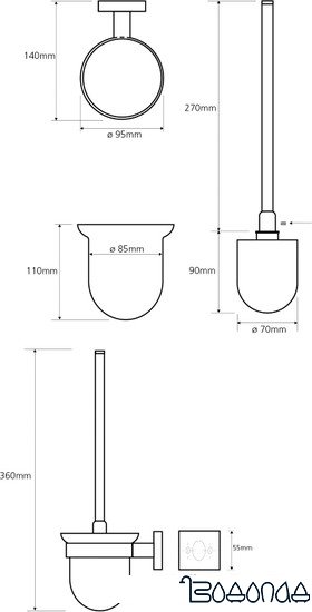 Ершик для унитаза Bemeta 132113012 фото 2