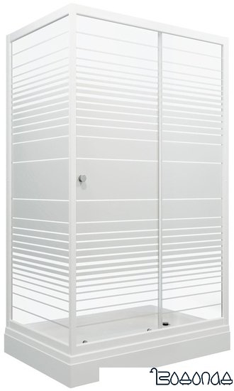 Душевой уголок Triton Фьюжн А1 120х80 (полосы) фото 1