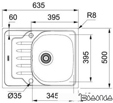 Кухонная мойка Franke OLL 611-63 Кухонная мойка Franke OLL 611-63