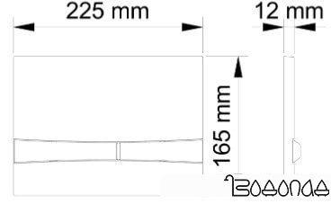 Панель смыва Berges Wasserhaus Novum F5 (черный)