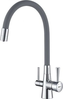 Смеситель Lemark Comfort LM3075C (хром/серый)