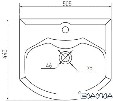 Умывальник Акватон Смайл 50 51x45 [1WH207781] фото 2
