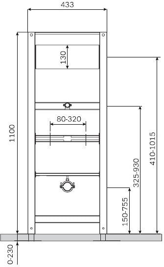 Инсталляция для писсуара AM.PM I022701