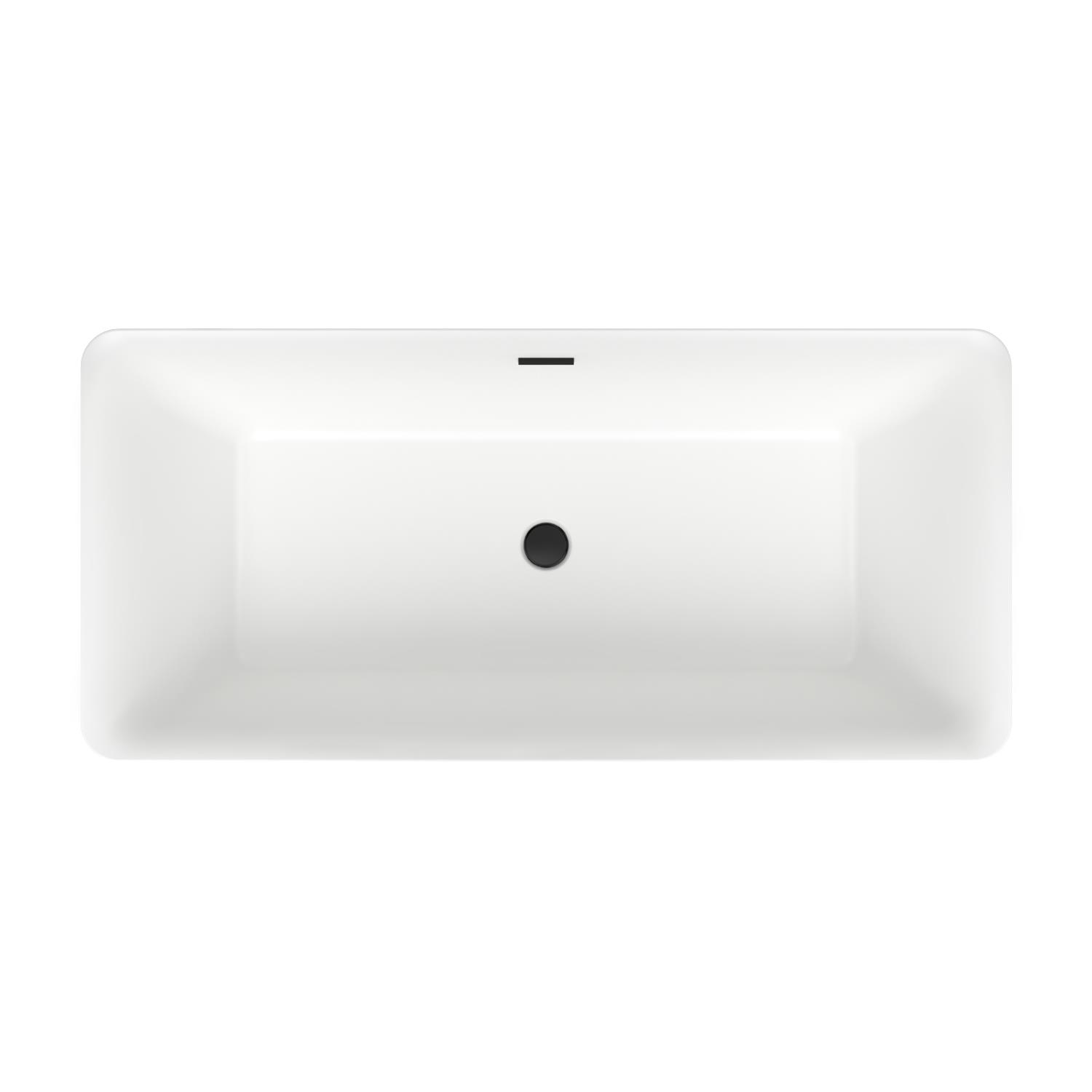 Контраст white & matte black в ванне DeSire