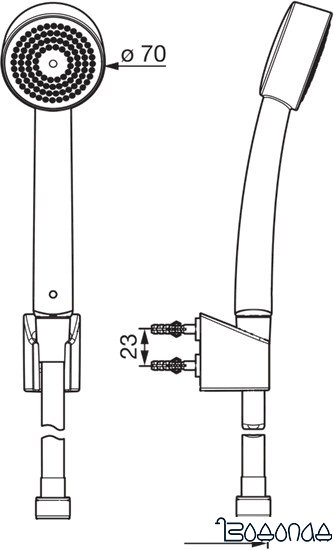 Душевой гарнитур Oras Apollo 532
