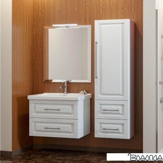 Smile Тумба с умывальником Сити Z0000013934+640207 (белый)