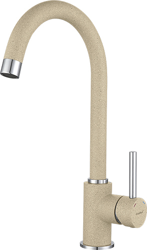 Смеситель GranFest Мрамор 3650 (бежевый)