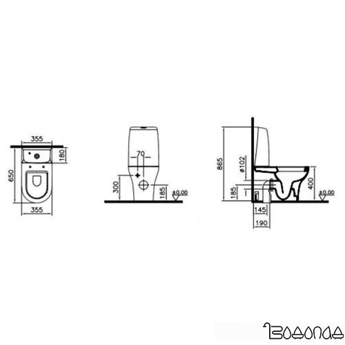 Унитаз Vitra Zentrum 5782B003-0585
