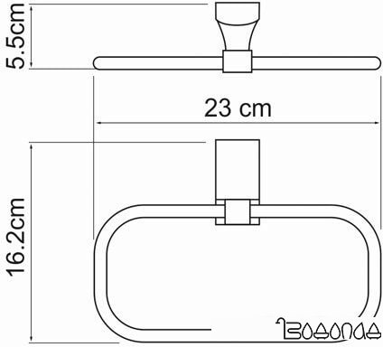 Держатель для полотенца Wasserkraft Leine K-5060 фото 3