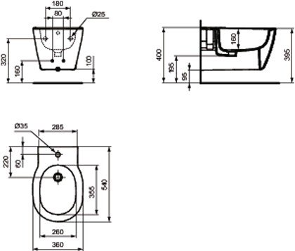 Биде Ideal Standard Connect [E772201]