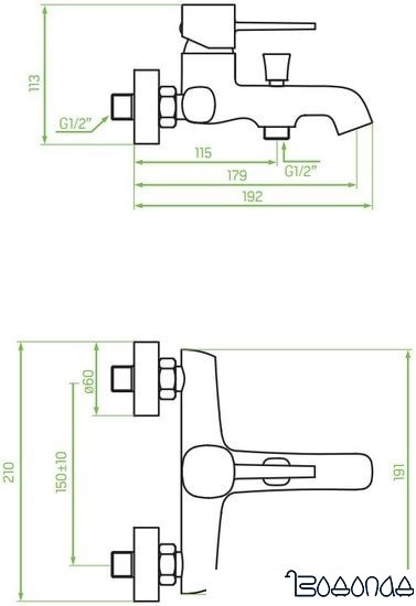 Смеситель Laveo Pola BAP 710D