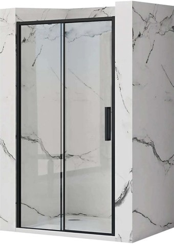 Душевая дверь Rea Rapid Slide 160 (черный/прозрачное стекло)