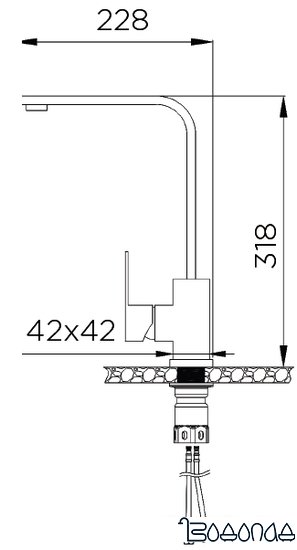 Смеситель ZorG ZRN 980003 (нержавеющая сталь) фото 4