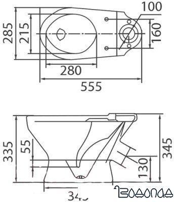 Унитаз Colombo Бемби детский (без бачка) S10320000