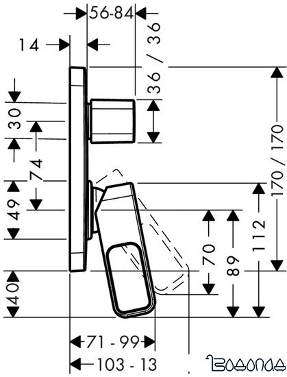 Смеситель Axor Urquiola 11425000