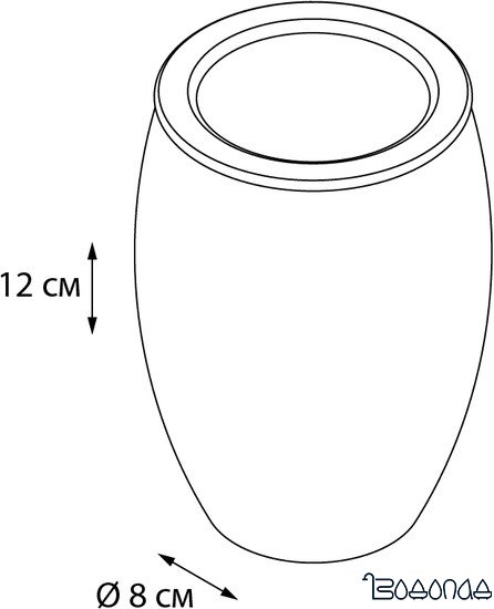Стакан для зубной щетки и пасты Fixsen Deco FX-280-3