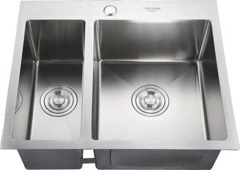 Кухонная мойка Melana ProfLine H575485S (сатин, глубина чаши 22 см, сталь 3 мм) Кухонная мойка Melana ProfLine H575485S (сатин, глубина чаши 22 см, сталь 3 мм)