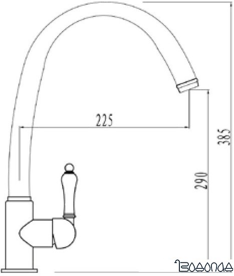 Смеситель Kaiser Vincent (бронза) [31333-3 Br]