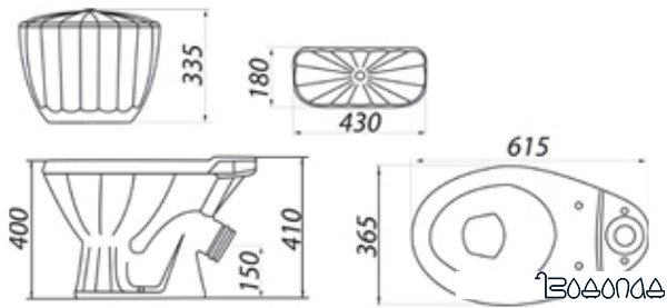 Унитаз Colombo Орхидея R S18300080 (малахит) фото 2