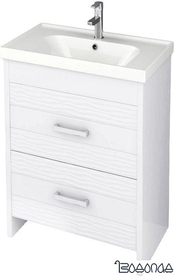 Аква Родос Лотос 70 Тумба с умывальником (белый)