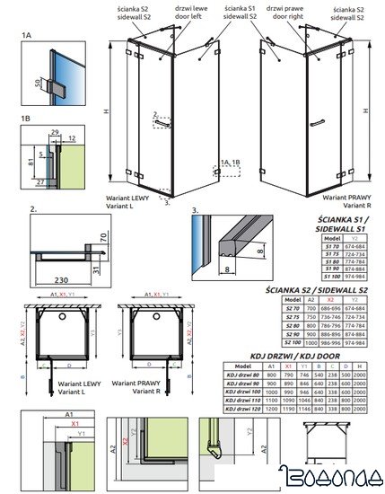 Душевая стенка Radaway Euphoria S2 100 383032-01 фото 4