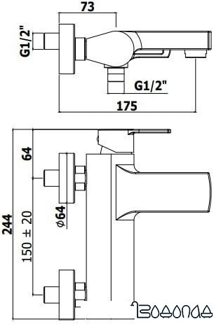 Смеситель Paffoni Ringo-West RIN023NO