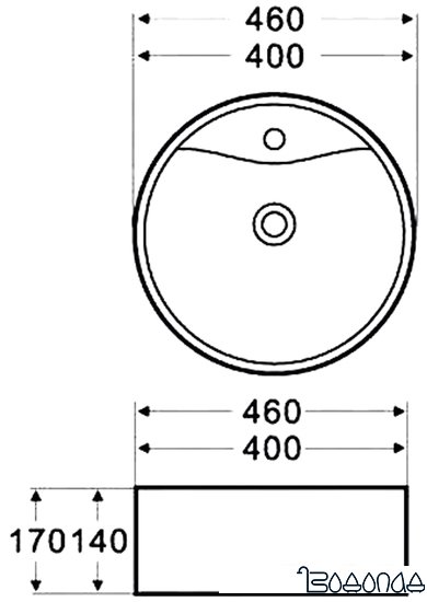 Умывальник Azario AZ-3018