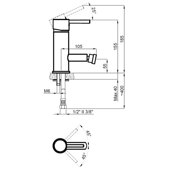 Смеситель Azario Tasco AZ-15166601