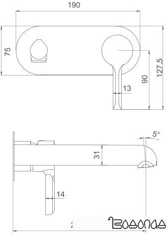 Смеситель Gappo G1003-26