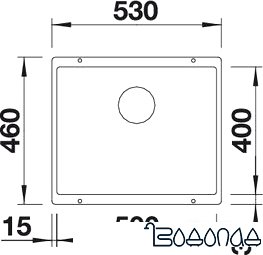 Кухонная мойка Blanco Subline 500-U (кофе)