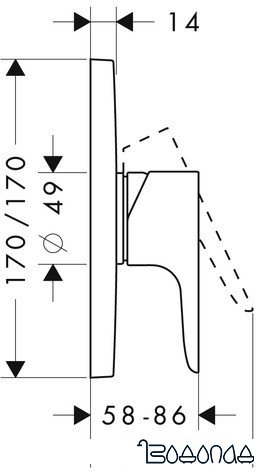 Смеситель Axor Citterio M 34625000 (хром)
