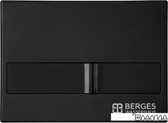 Панель смыва Berges Wasserhaus Novum L6 (глянцевый черный)