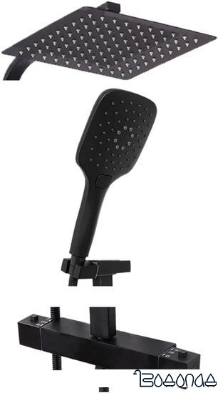 Душевая система Rea Jet REA-P9411 (черный)