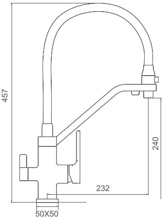 Смеситель Gappo G4317-6