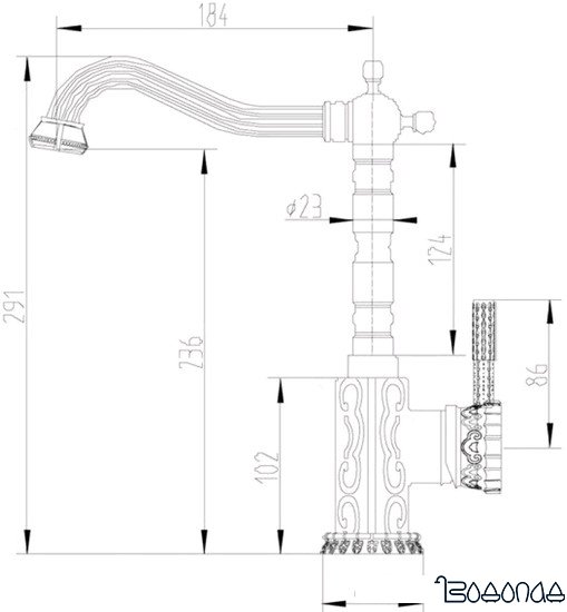 Смеситель ZorG A 109K-BR фото 2