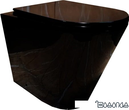 Унитаз CeramaLux 3178-18 (черный глянцевый)