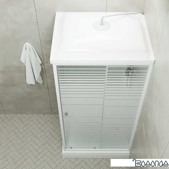 Душевая кабина Triton Квадро А3 ДН4 100х80 R (полосы) фото 2