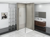 Душевая стенка Good Door Orion SP 80 (прозрачное/хром)