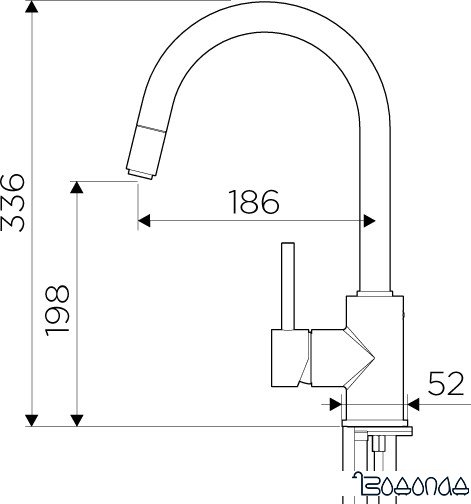 Смеситель Omoikiri Shinagawa-S-BN