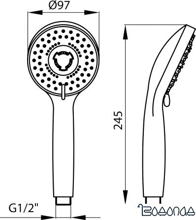 Душевая лейка Valvex Easy 2449440 фото 2