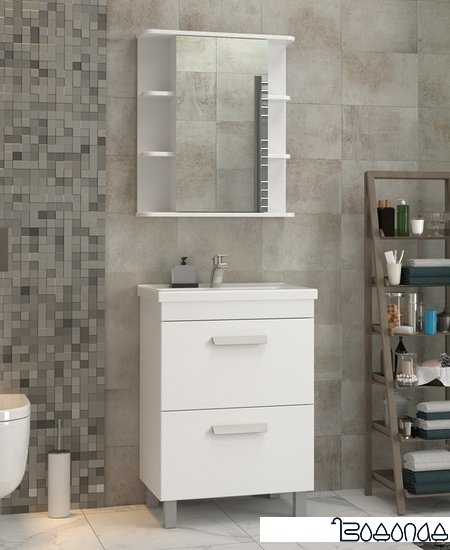 Vigo Тумба Nova 2-600 под умывальник Миранда 60 (белый) фото 4