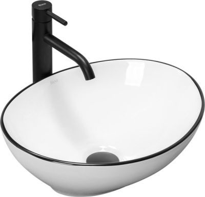 Умывальник Rea Sofia (белый/черный)