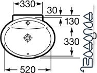 Умывальник Roca Fontana 60x48 (327877000)