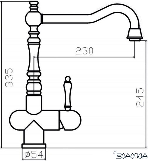 Смеситель ZorG SZR-1017 Diva Inox