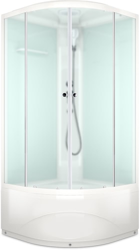 Душевая кабина Domani-Spa Delight 110 High 100x100 (матовое стекло/белый)