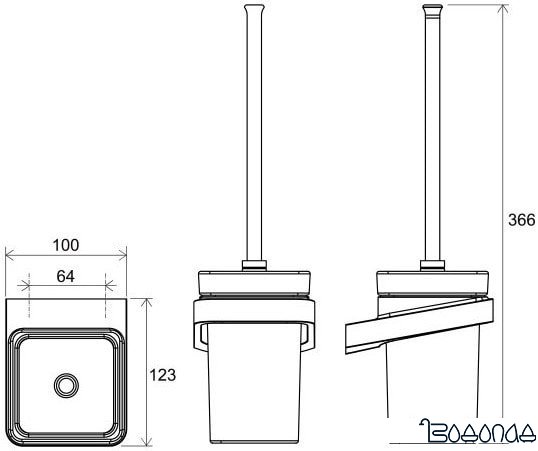 Ершик для унитаза Ravak X07P330 фото 2