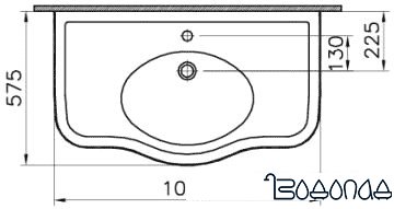 Умывальник Vitra Efes 100x57.5 [6209B003-0001]